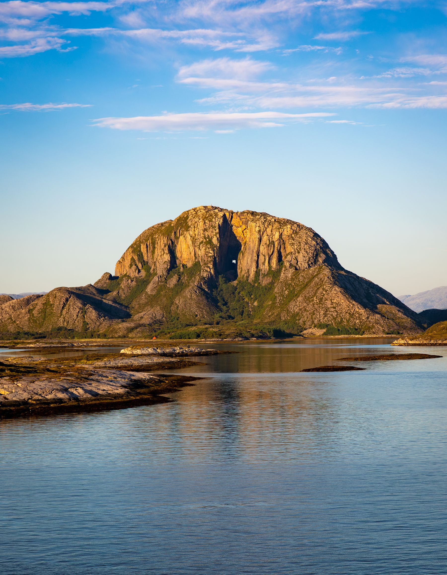 Torghatten on Island of Torget (Portrait)